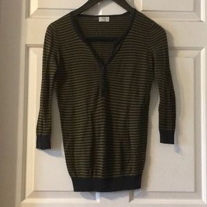 Madewell striped henley, size S